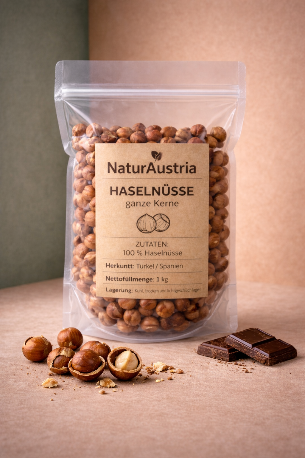 ganze haselnüsse 500g natur österreich